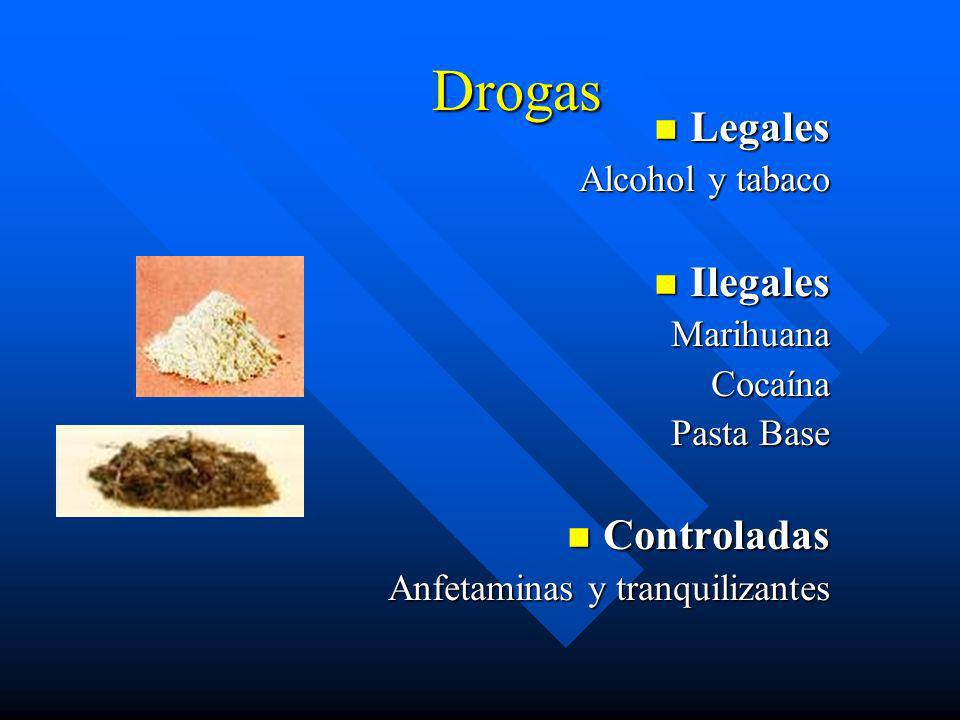 tres tipos de drogas licitas